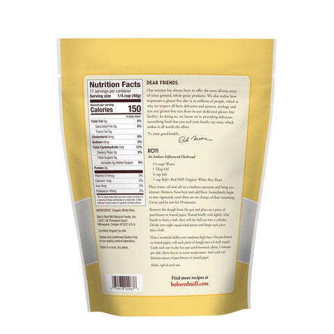 WHITE RICE FLOUR ORGANIC 24OZ (#104472)