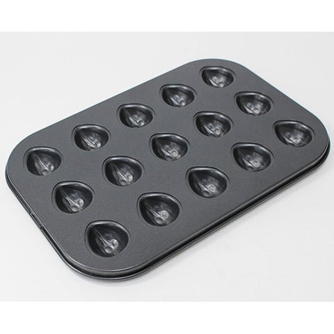 WALNUT SHAPED MOULD NON-STICK 15CAV (#104485)