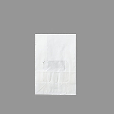 PLAIN WHITE WINDOW BAG(SMALL) 10PC (#104578)
