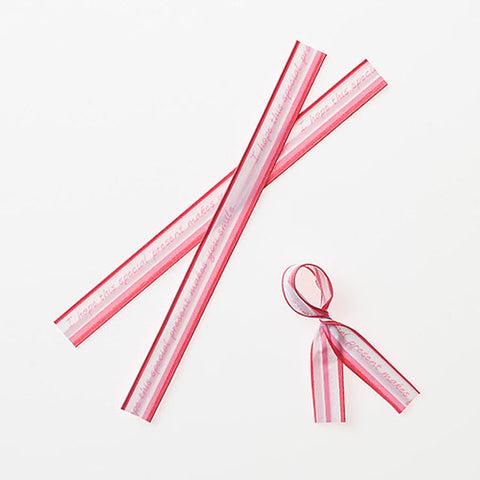 PINK STICK STRIPE TIE (#104581)