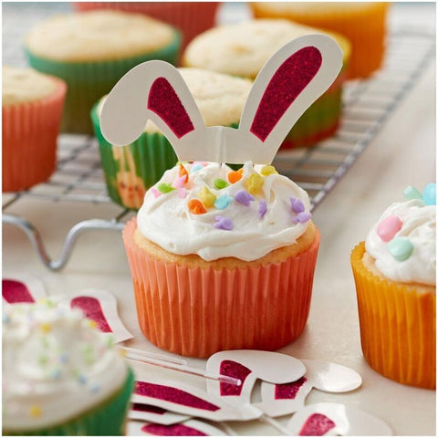 BUNNY EAR CUPCAKE TOPPER 2113-9356 24PC (#104598)