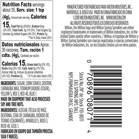 SPRING NONPAREILS SPRINKLES 710-8071 4.97OZ (#104623)