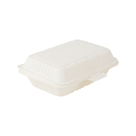 DISPOSABLE BIOBASED CLAMSHELL 800ML 10PC (#104641)