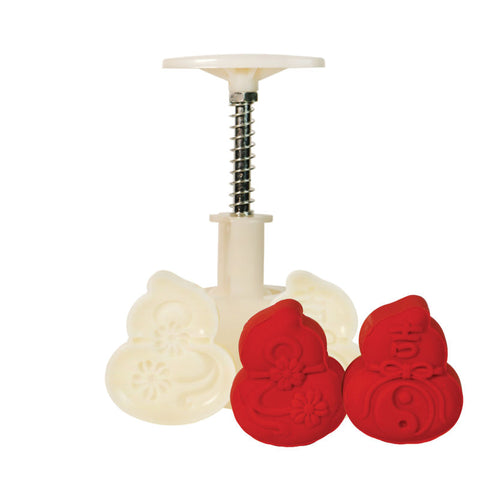 MOONCAKE MOULD PLASTIC GOURD 50G (#104802)