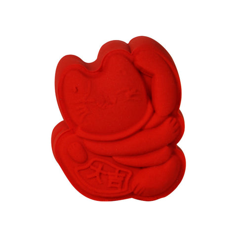 MOONCAKE MOULD PLASTIC LUCKY CAT 50G (#104804)