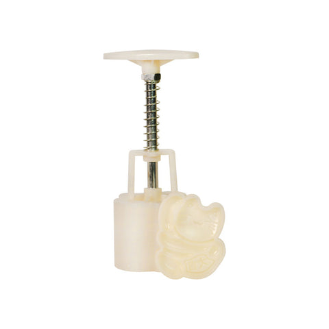 MOONCAKE MOULD PLASTIC LUCKY CAT 50G (#104804)