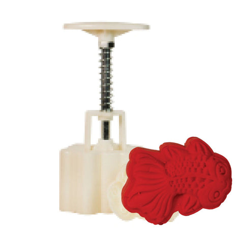 MOONCAKE MOULD PLASTIC GOLDFISH 50G (#104806)