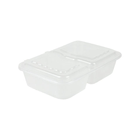 DISPOSABLE CONTAINER 2 COMPRT 1L (#104830)