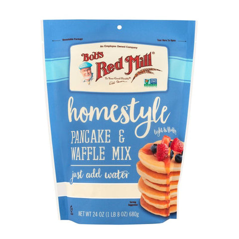 HOMESTYLE PANCAKE AND WAFFLE MIX 24OZ (#104840)