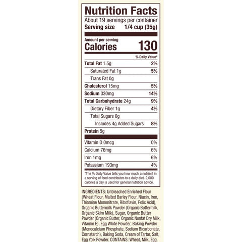 HOMESTYLE PANCAKE AND WAFFLE MIX 24OZ (#104840)