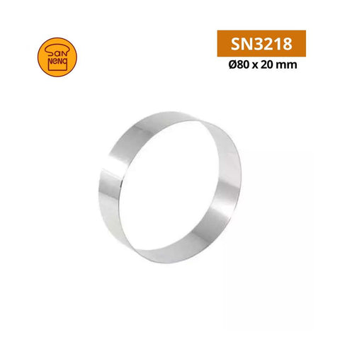 CAKE RING ROUND 8X2CM SN3218 (#104841)