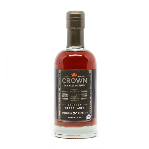 ORGANIC MAPLE SYRUP BOURBON BARREL AGED 2% ALCOHOL 250ML (#104877)