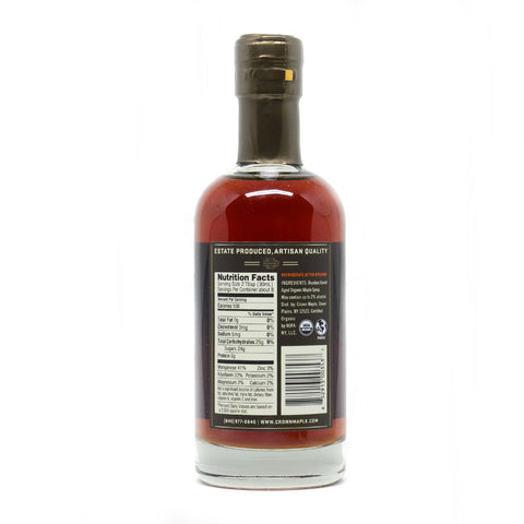 ORGANIC MAPLE SYRUP BOURBON BARREL AGED 2% ALCOHOL 250ML (#104877)