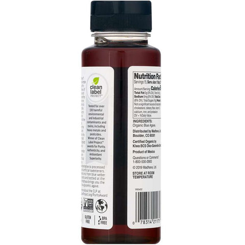 AGAVE AMBER RAW ORGANIC 333G (#104913)