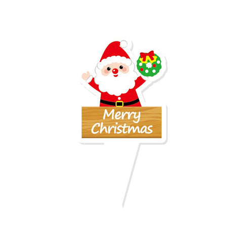 X'MAS DECOR CARD SANTA A 100PC (#105025)