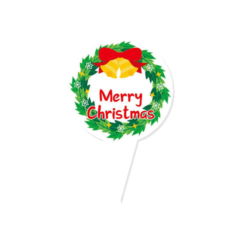 X'MAS DECOR CARD WREATH 100PC (#105032)