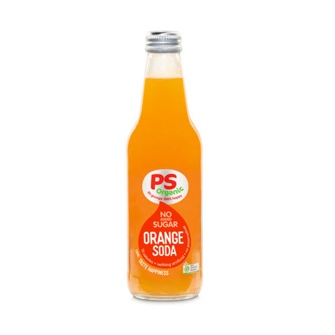 ORGANIC ORANGE SODA NO SUGAR 330ML (#105173)