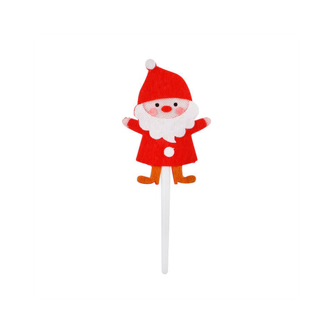 DECOR ON PICK X'MAS SANTA 6.8X2.8CM 508 (#105230)