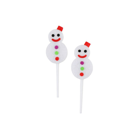 DECOR ON PICK X'MAS SNOWMAN 7.2X2.2CM 509 (#105232)