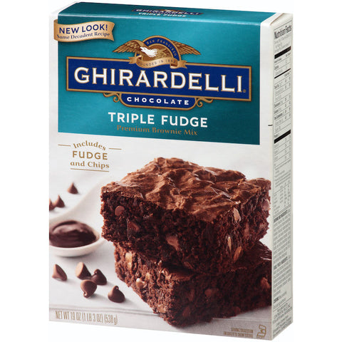 TRIPLE CHOCOLATE FUDGE BROWNIE MIX 524G (#105314)