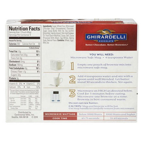 MUG DARK CHOCOLATE BROWNIE MIX 260G (#105315)