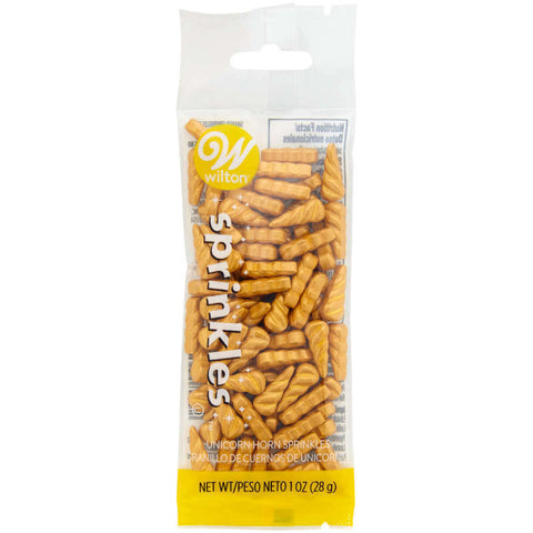 GOLD UNICORN HORN SPRINKLES 710-0-0432 28G (#105374)