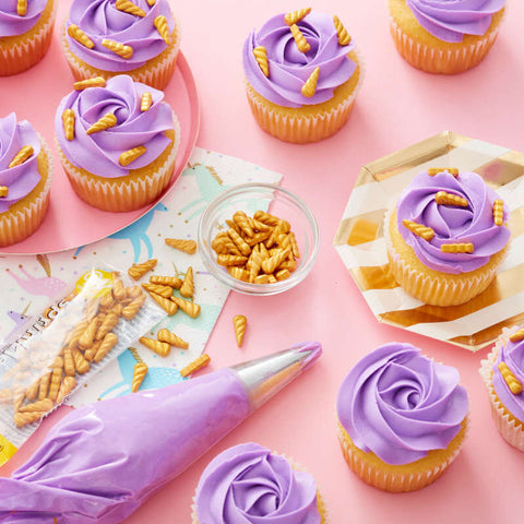 GOLD UNICORN HORN SPRINKLES 710-0-0432 28G (#105374)