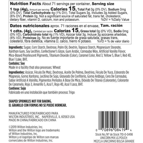 MIX PURPLE UNICORN SPRINKLES 710-0-0498 285G (#105378)