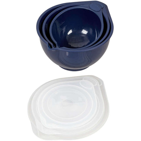 6PC NAVY BLUE COVERED BOWL SET 2103-0-0063 (#105386)