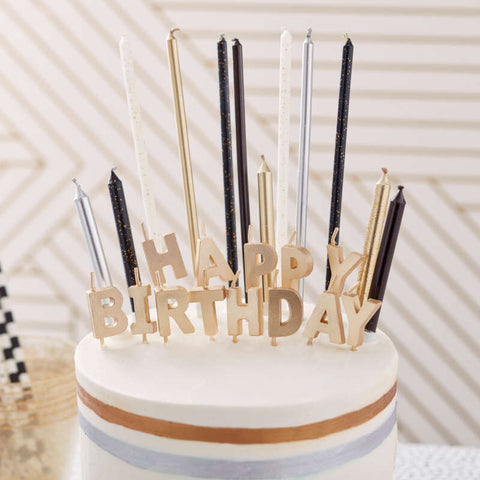 25PC HAPPY BIRTHDAY CANDLE SET 2811-0-0031 (#105394)