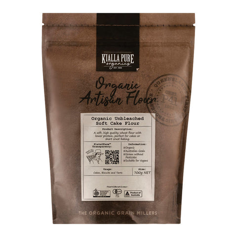 ORGANIC UNBLEACHED SOFT CAKE FLOUR 700G (#105462)