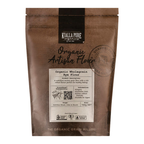 ORGANIC WHOLEGRAIN RYE FLOUR 700G (#105464)