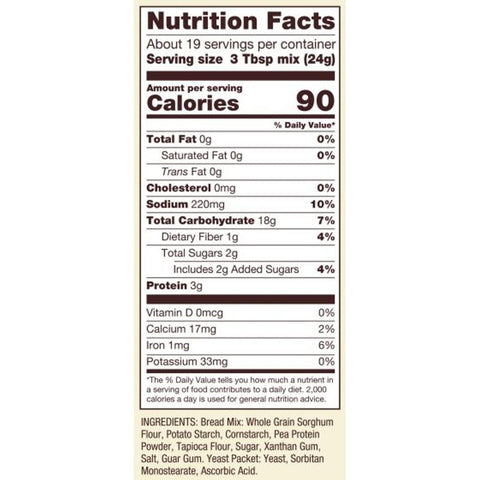 GF HOMEMADE WONDERFUL BREAD MIX 16OZ (#105503)