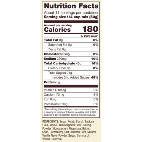 GF VANILLA CAKE MIX 19OZ (#105506)