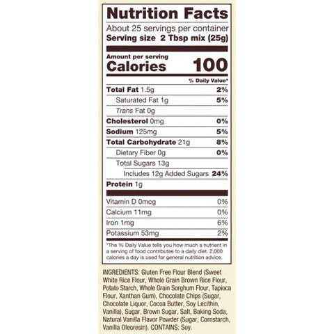 GF CHOC CHIP COOKIE MIX 22OZ (#105507)