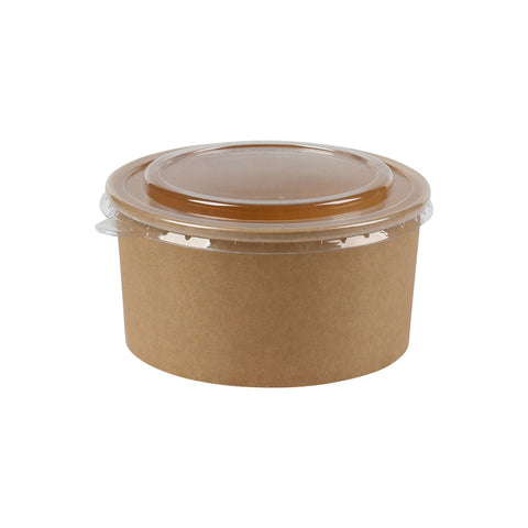 TAKEAWAY SALAD BOWL KRAFT 1L 145X128X75MM 50PC (#105554)