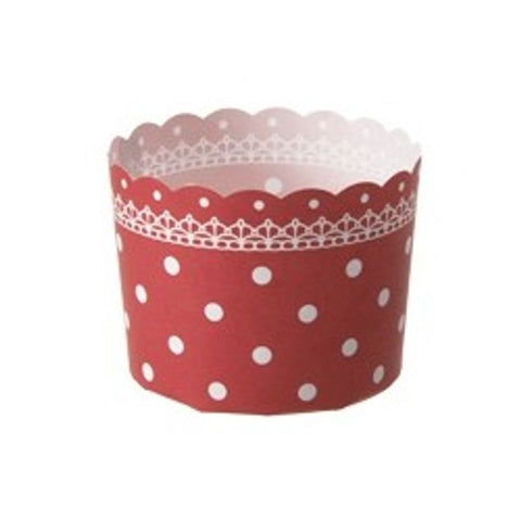 MUFFIN CUP (DOTTED RED) 10PC (#105741)