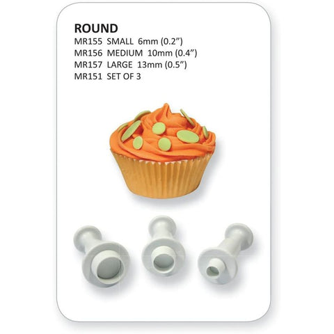 ROUND PLUNGER CUTTER S/M/L 3PC (#105764)