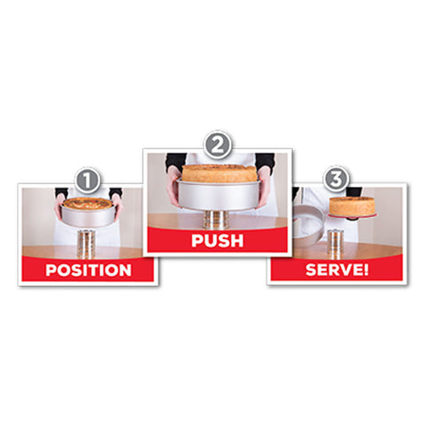 PUSHPAN 8 INCH ALUMINIUM SQUARE PAN (#105843)