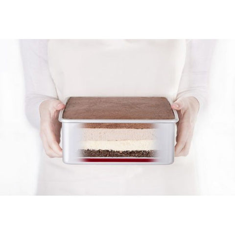 PUSHPAN 8 INCH ALUMINIUM SQUARE PAN (#105843)