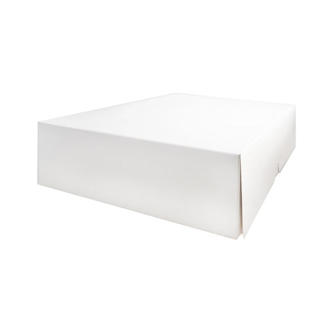 PLAIN WHITE CAKE BOX 16X16X5" 2PCS (#105861)