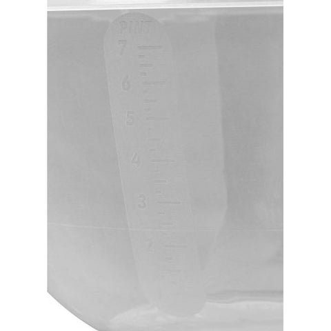 4L PP MIXING BOWL CLEAR COLOUR 30X28X16CM (#105868)