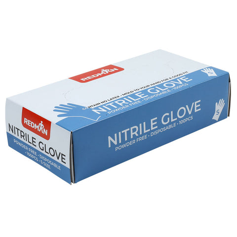 GLOVES NITRILE (POWDER FREE) S 100PC (#105950)
