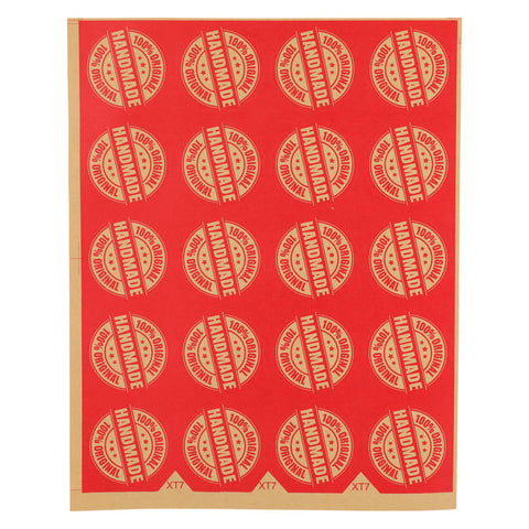 STICKER ROUND "HANDMADE" XT-7 40MM 20PC (#105958)