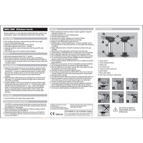 CHEF TORCH MRC-980 (#106075)