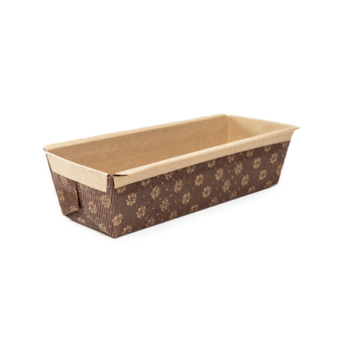 DISPOSABLE PLUMCAKE MOULD 225X70X65MM 6PC (#106104)