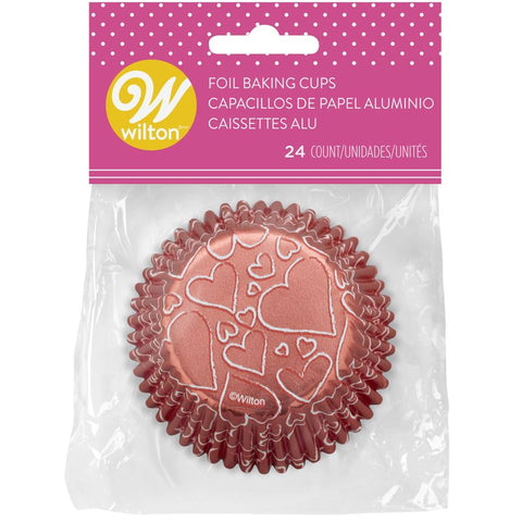 FOIL STD BC ROSEGOLD HEART 415-0-0445 24PC (#106399)