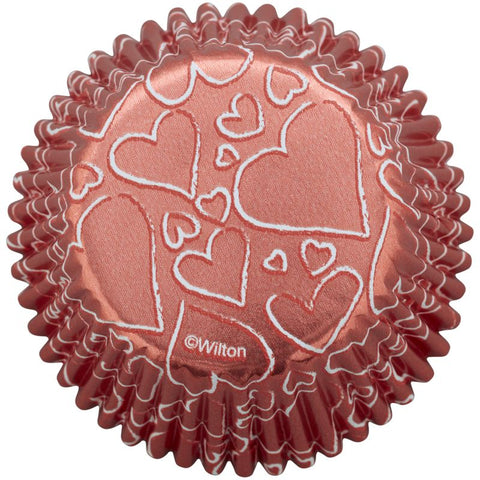 FOIL STD BC ROSEGOLD HEART 415-0-0445 24PC (#106399)