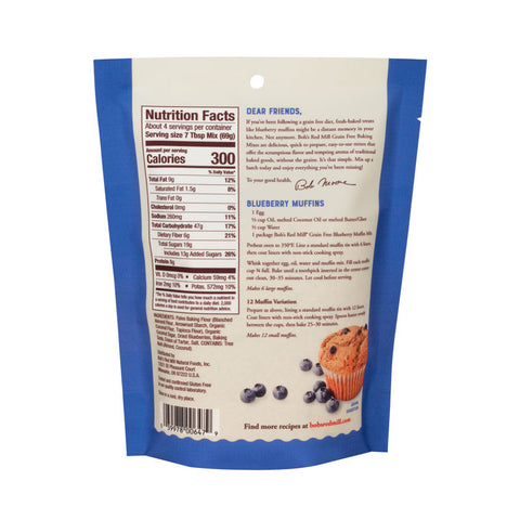 GLUTEN FREE GRAIN FREE BLUEBERRY MUFFIN MIX 9OZ (#106569)
