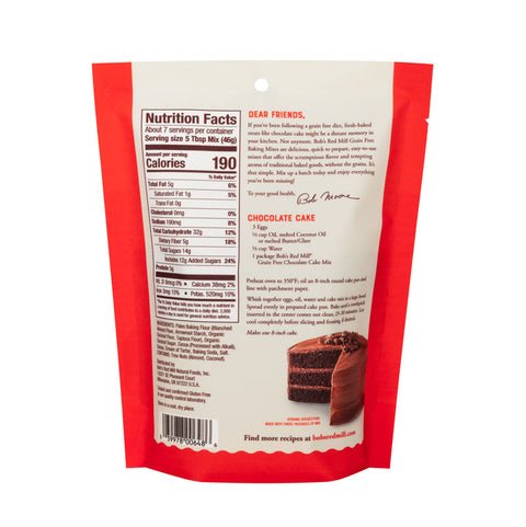 GLUTEN FREE GRAIN FREE CHOCOLATE CAKE MIX 10.5OZ (#106570)